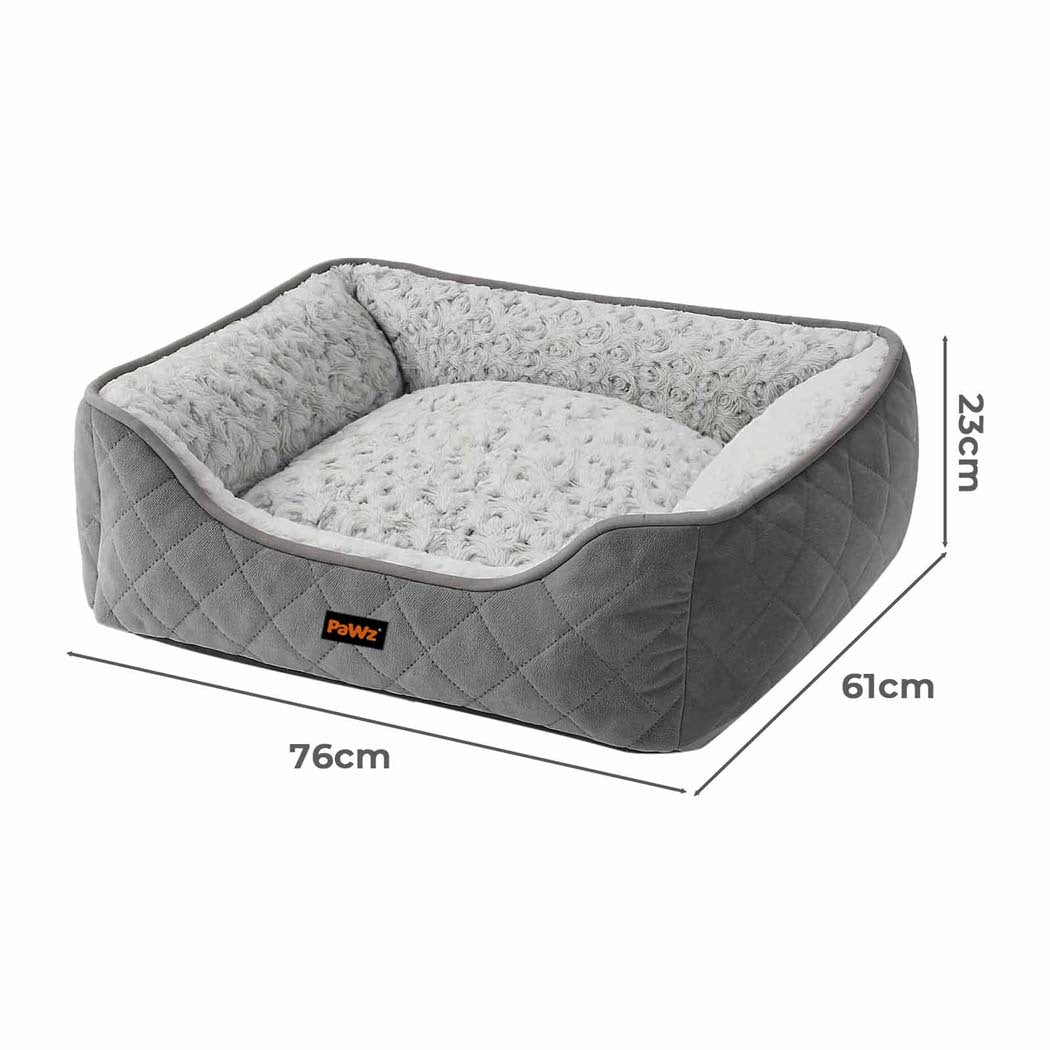 Pawz Pet Dog Calming Bed Fluffy Washable Cushion L