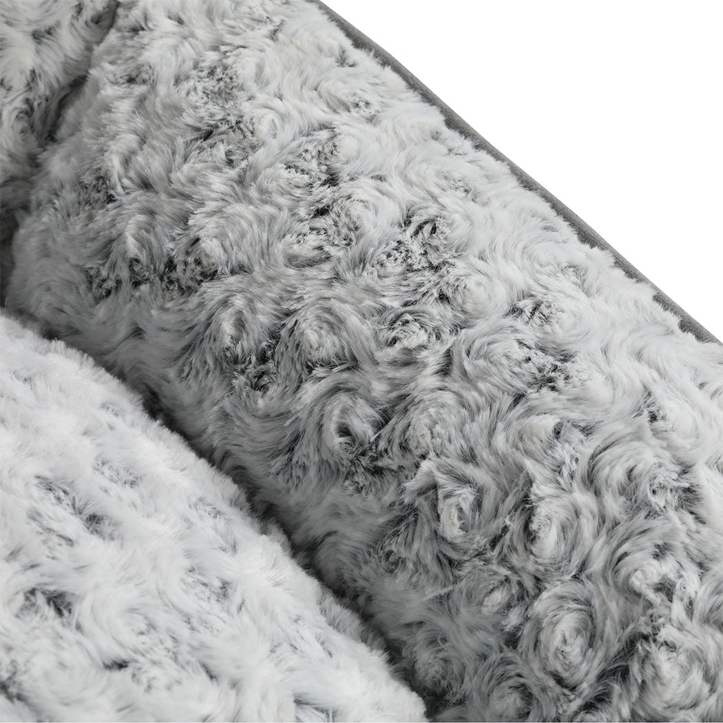 Pawz Pet Dog Calming Bed Fluffy Washable Cushion L